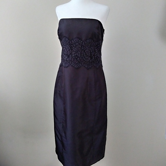 Ann Taylor Dresses & Skirts - Ann Taylor Silk Strapless Cocktail Midi Sz 10